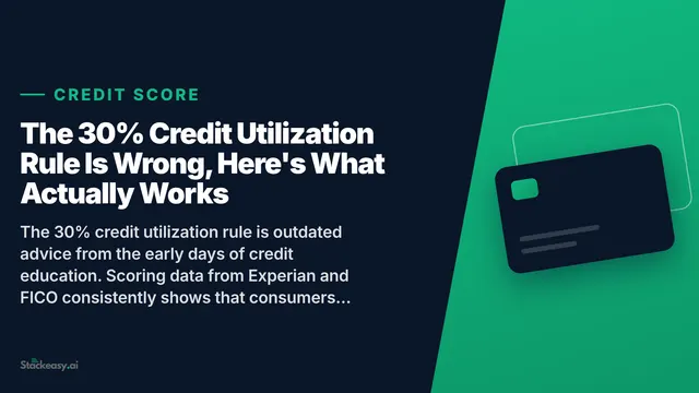 Stop Using the 30% Credit Utilization Rule
