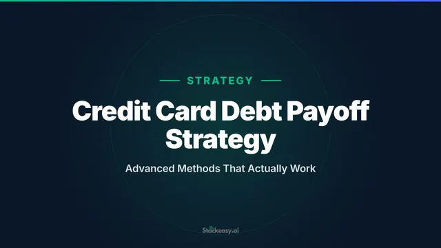 Credit Card Debt Payoff Strategy: Advanced Methods That