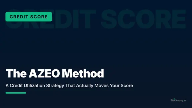 AZEO Method: The Simple Credit Boost Trick