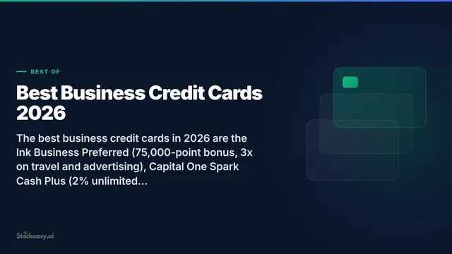 Business Credit Cards 2026: Compare Top Offers Now
