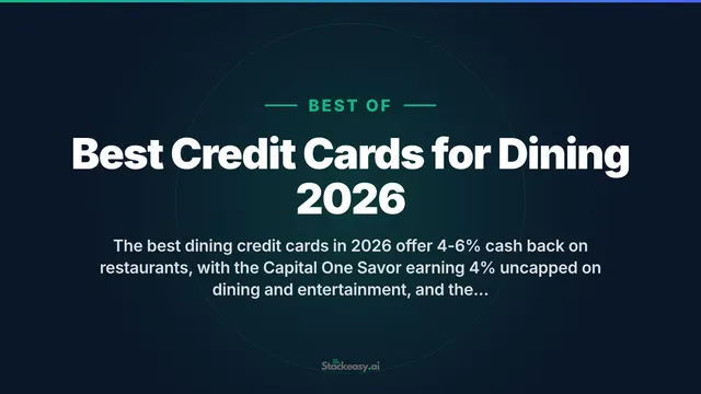 Best Dining Credit Cards 2026: Earn 5% Back