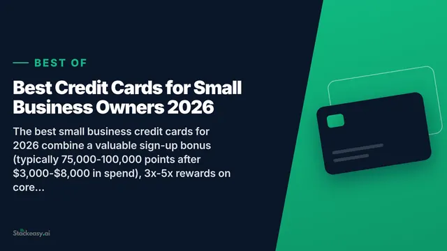 Best Small Business Credit Cards 2026 (Top Picks)