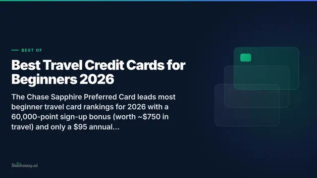 Best Travel Credit Cards for Beginners 2026