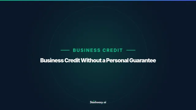 Business Credit Cards No Personal Guarantee 2026