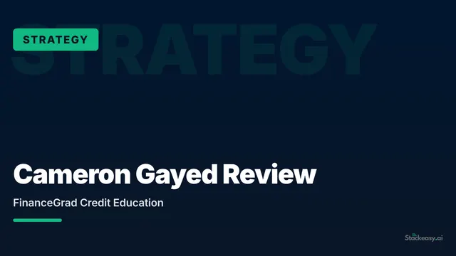 Cameron Gayed Review: FinanceGrad Credit Education
