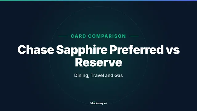 Chase Sapphire Preferred vs Reserve: Dining, Travel and Gas