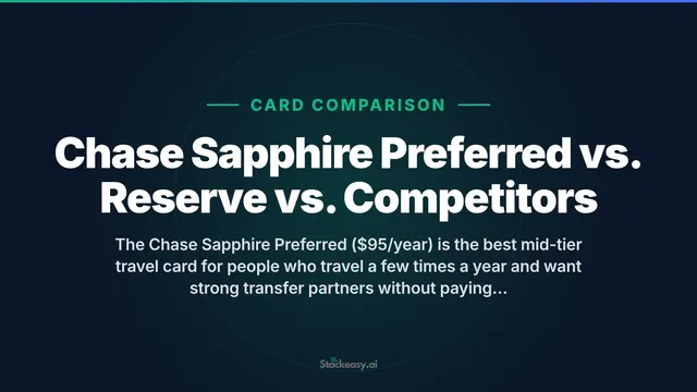 Chase Sapphire Preferred vs Reserve: Which Wins?
