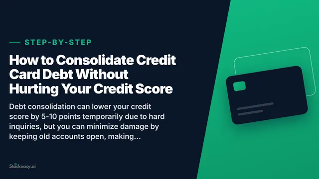 Consolidate Credit Card Debt Without Hurting Credit