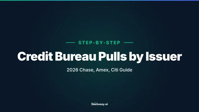 Credit Bureau Pulls by Issuer: 2026 Chase, Amex, Citi Guide