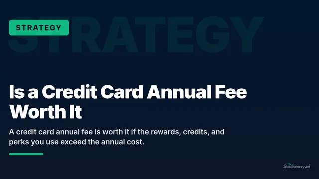 Is a Credit Card Annual Fee Worth It?