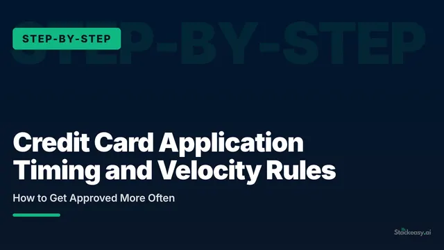 Credit Card Application Timing and Velocity Rules