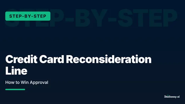 Credit Card Reconsideration Line: How to Win Approval