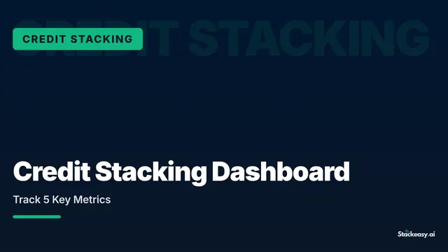 Credit Stacking Dashboard: Track 5 Key Metrics