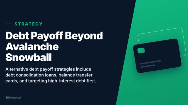Debt Payoff Strategies Beyond Avalanche and Snowball