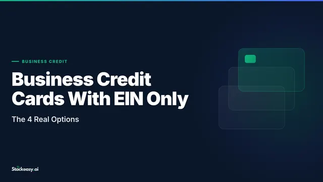 Business Credit Cards With EIN Only: The 4 Real Options
