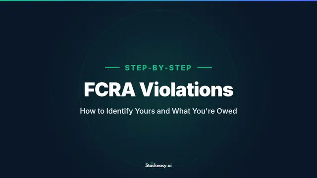 FCRA Violations: How to Identify Yours and What You're Owed