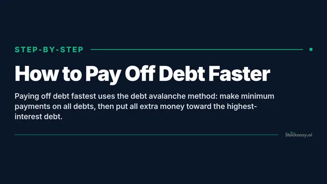 How to Pay Off Debt Faster