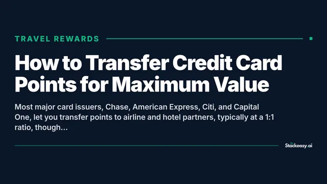 How to Transfer Credit Card Points: Complete Guide for 2026