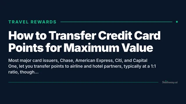 How to Transfer Credit Card Points: Complete Guide for 2026