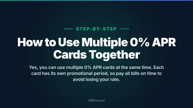 How to Use Multiple 0% APR Cards Together