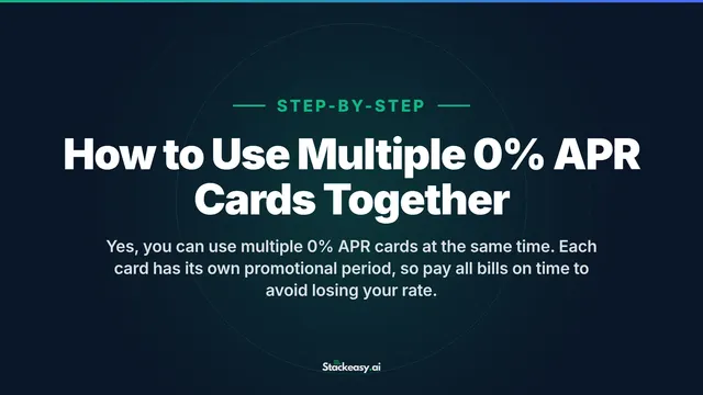 How to Use Multiple 0% APR Cards Together