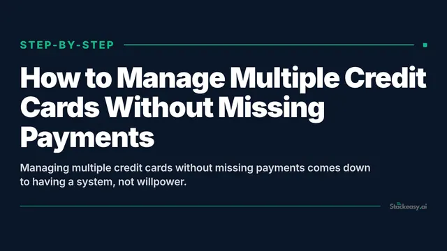 The Payment Calendar System for 5+ Credit Cards