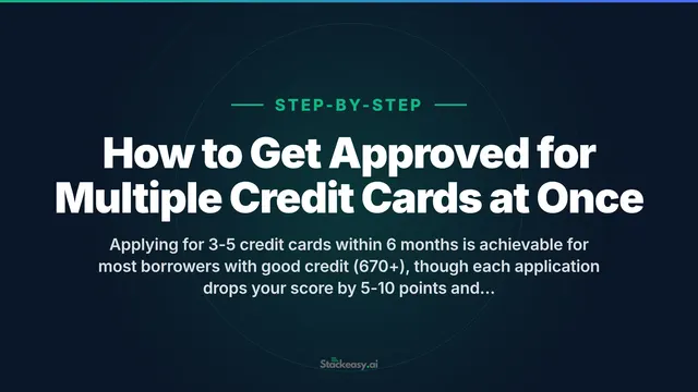 Multiple Credit Card Approval Strategy