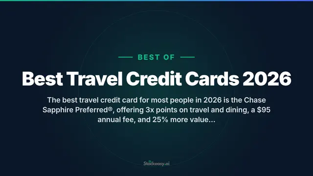 Best Travel Credit Cards 2026: Top Picks for Max Rewards