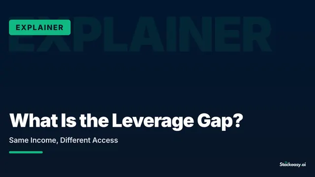 What Is the Leverage Gap? The Hidden Wealth Multiplier