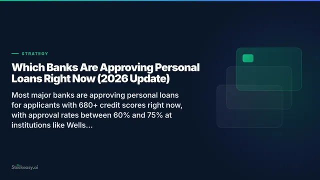 Which Banks Are Approving Personal Loans Right Now